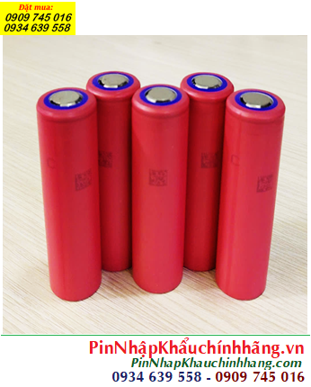 Sanyo NCR18650GA; Pin sạc Lithium 3.7v Sanyo NCR18650GA 3350mAh dòng xả 10A chính hãng